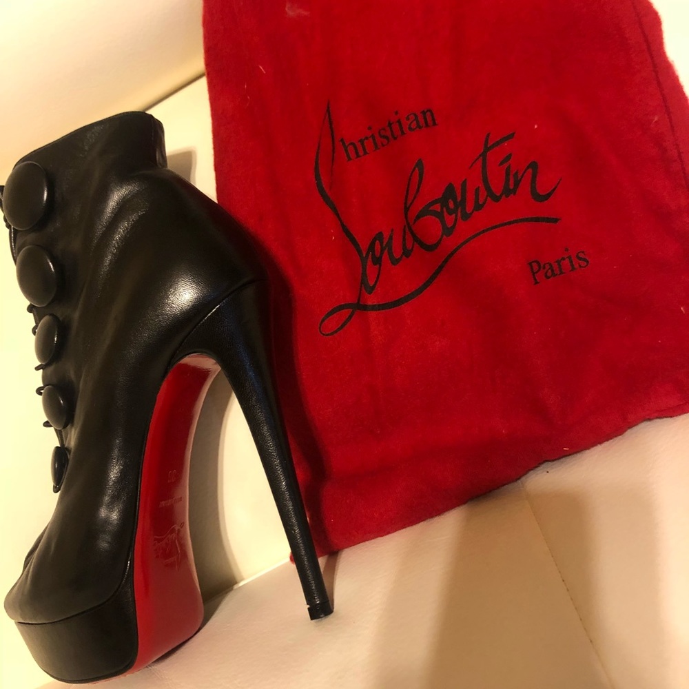 Leather Christian Louboutins (Red Bottoms)